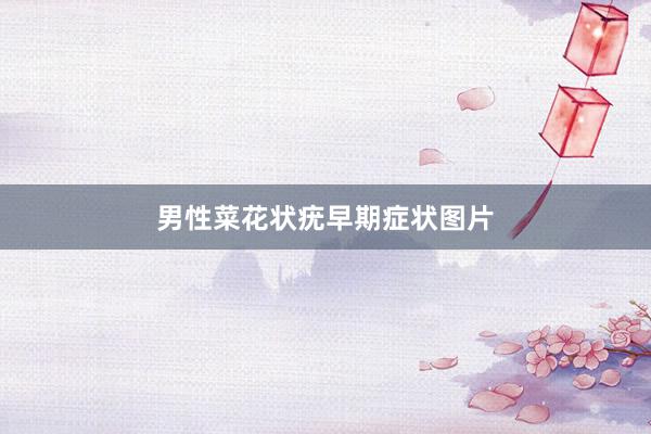 男性菜花状疣早期症状图片